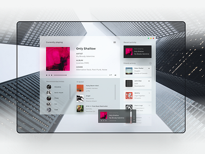 Daily UI - Music Player App app design daily ui figma figmadesign fluent design music app musicplayer ui user experience user interface