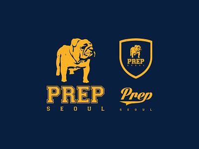 Prep Seoul Logo set 1 branding bulldog logo prep seoul