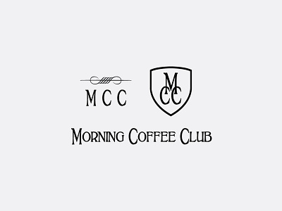 morning coffee club branding cafe club coffee logo morning