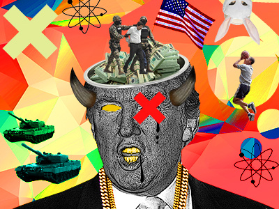 Trump 2016 art collage designerlife digital graphic design hot like mixed media new photo work