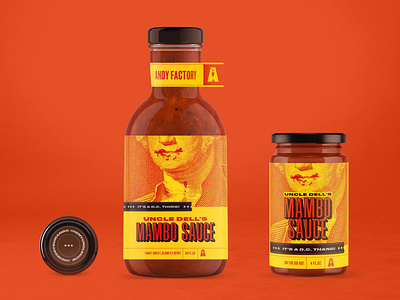 Uncle Dell's Mambo Sauce packaging art direction branding design dining food food packaging graphic design identity illustration packaging print promotion sauce