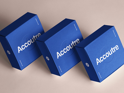 Accoutre: Packaging concepts art direction beige blue box branding design emboss fashion graphic design identity packaging print retail shopping