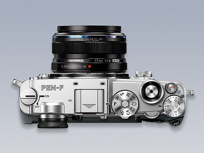 Olympus Pan-f camera icon realistic 图标 设计