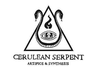 LOGO: Cerulean Serpent brand identity design brand strategy branding esoteric graphic graphic designer illustration logo metaphysical symbolism