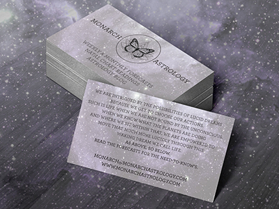 BIZ CARD: Monarch Astrology brand design brand identity designer branding creative logo logo design process