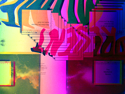 The Meditative Space | Riso Print graphic graphic design printed matter risograph