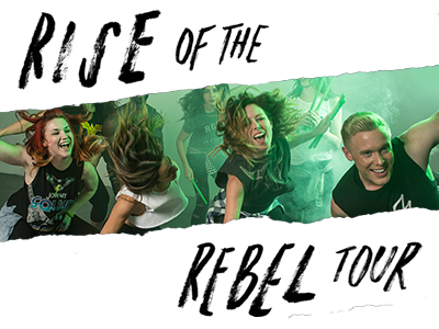 Rise of the Rebel Banner for POUND. Rockout. Workout.