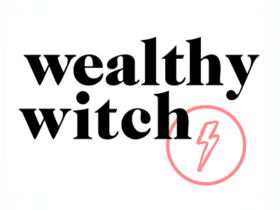 Wealthy Witch | Secondary Logo art direction design graphic design hand drawn illustration in progress logo logo design process rejected logo sketch typography