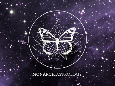 LOGO: Monarch Astrology brand designer brand identity brand strategy branding creative creative direction design designer graphic design logo logo design spiritual business typography