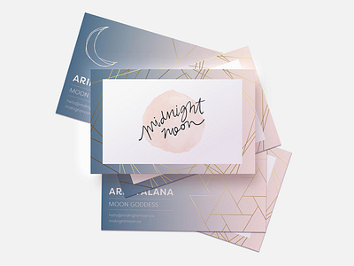 Midnight Moon | Biz Card brand identity design branding branding design branding mockups business card design color creative direction graphic designer layout logo logo designer typography