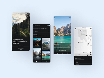 Travel mobile app 🗺 app design tourism app tourism ui tourist app tourist ui travel app travel design travel guide travel ui ui