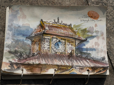 Sketchbook - Vẽ tranh ký họa chợ Bình Tây,Việt Nam