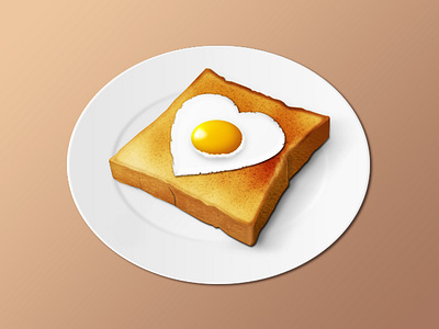 Breakfast With Love breakfast egg icon love toast