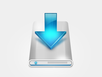 A Simple Download Icon danny download harddisk icon