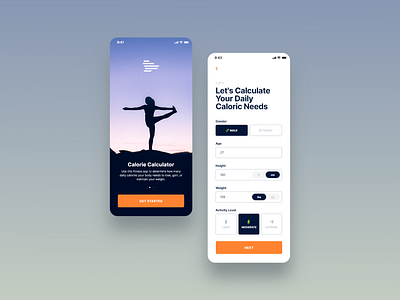 Daily UI Challenge 004 - Calculator app calculator dailyui dailyui 004 design fitness form mobile app ui