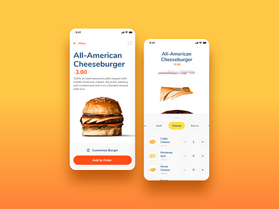 Daily UI Challenge 007 - Settings adobexd app app design burger dailyui dailyui 007 design food food app ios mobile mobile app ui