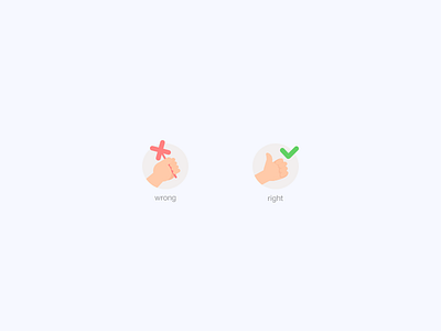 Wrong or right illustation ui，2d