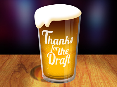 Thanks for the Draft beer