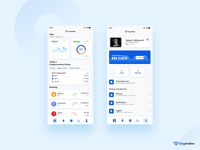 Crypto Mining Management App UI Design