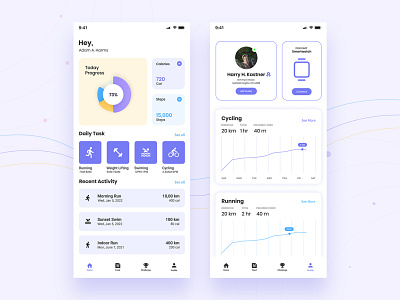 Fitness Tracker App UI Design