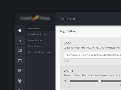 WP Admin Panel admin cp design panel ui