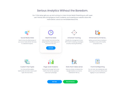Analytics Features branding clean design dribbble flate graphic design logo template ui ux
