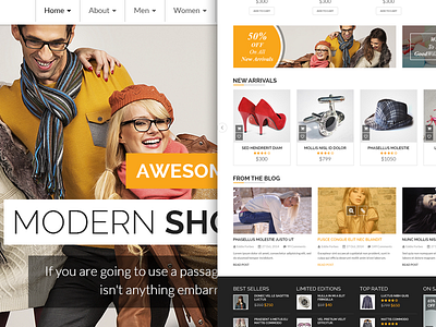 Online Store design flate online products store template theme ui