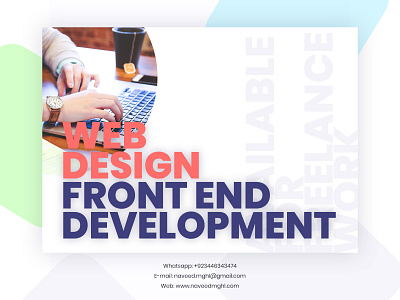freelance ad cleam design development flate freelance template typography ui