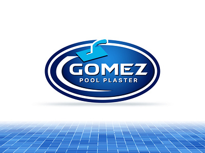 Gomez Pool Plater - Logo Design brand identity gomez gradient graphic design logo design pool plaster rounded tiles