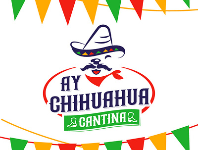 Ay Chihuahua Logo Design ay chihuahua dog graphic design logo logo design mexican