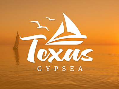 Logo Design birds boat italic logo logo design ship texas water