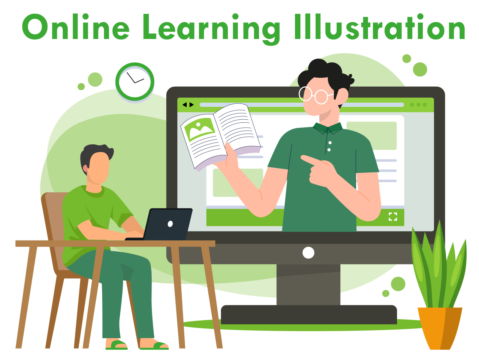 Online Learning Illustration by Layan Rusiru on Dribbble