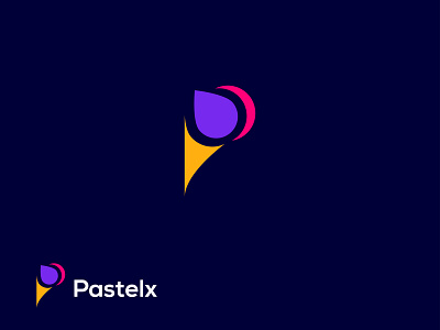 Pastelx logo design animation app brand design branding design graphic design icon illustration logo logo design minimal modern motion graphics p p letter p letter logo design p logo design ui ux vector