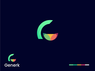 Generk logo design app branding contemporary logo design design studio g logo icon illustration letter f logo design minimalist logo logo template motion graphics solid template vector