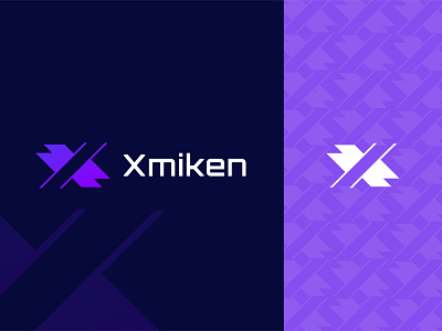 Xmiken Logo Design || X Letter Logo Design app best branding code defi graphic design icon lettering logo mark meetup minimalist modern neon pattern software type ui vector x