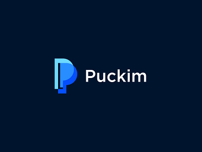 Puckim Logo Design || P Letter Logo Design costs data excel expenses finance financial fintech income letter mark monogram living logo logo design management p personal platform saas spreadsheet spreedsheets tech