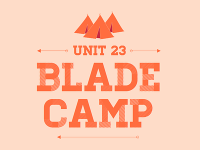 Unit 23 Blade Camp Logo blade camp glasgow logo scotland skate skatepark summer