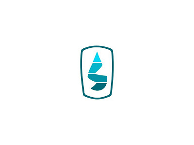 Logo Samudera branding drop water gradation color letter s logo logo minimalist simple logo