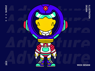 Adventurer branding character design flat illustration