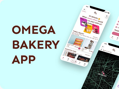 Omega bakery app mobile design ui design ux design uxui