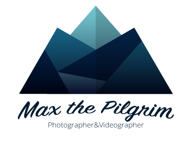 Logo "Max the Pilgrim" logo mountain portfolio