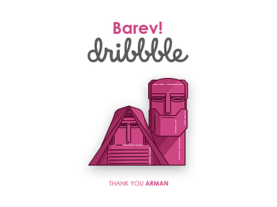 Hello dribbble armenia barev debut dribbble first shot hello tatik papik