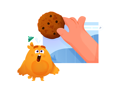 Cookies! 2d accept beast branding character cookie cookies design fantasy food fun graphic happy illustration illustrator minion vector
