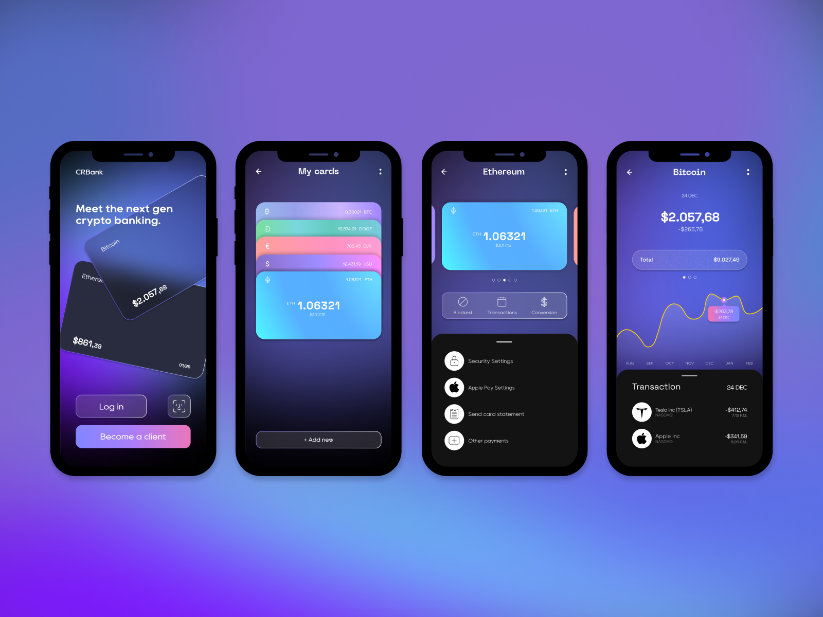 Bank app UI design concept by Svitlana Petrova on Dribbble