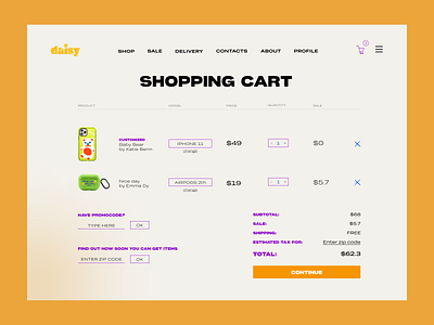 E-COMMERCE SHOPPING CART PAGE (PHONES CASES) catalog ui concept design e commerce e commerce concept e commerce design ecommerce figma shopping cart page ui ui concept ui design ui design concept uiux web design web design ui web page concept web page design