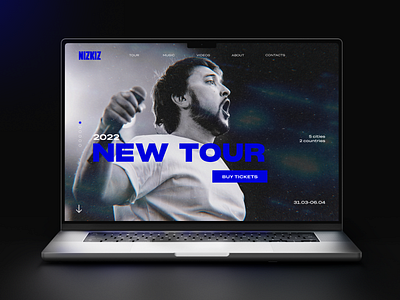 ROCK BAND WEBSITE CONCEPT. UI/UX DESIGN