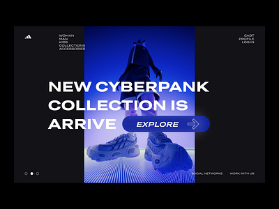 e-commerce landing page | redesign adidas adidas concept design figma redesign concept ui ui concept uiux web concept web design wed design concept