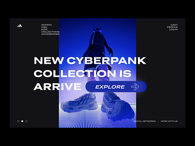 e-commerce landing page | redesign adidas