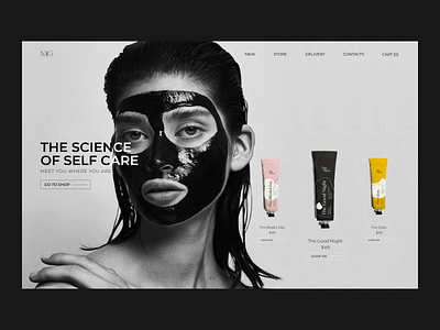 HOME PAGE | SKIN CARE | E-COMMERCE DESIGN