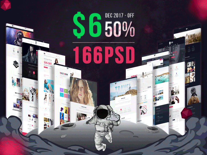 Off 50% - Just $6 for 166PSD - The Future Template free html off popular psd sale template theme wp